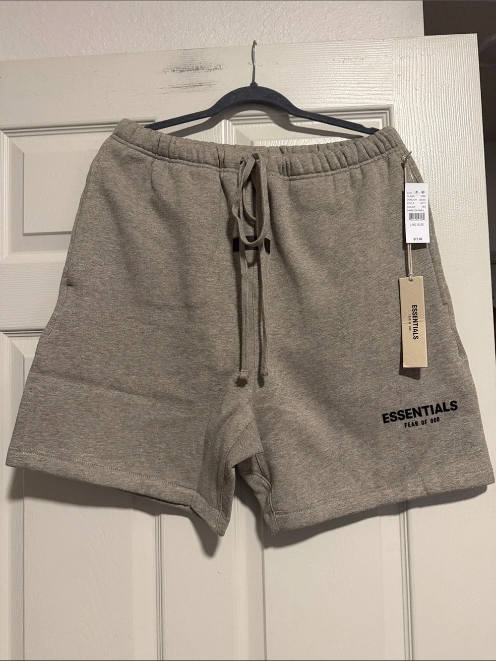 (Sold) ESSENTIALS Men’s Heather Gray Fleece Athletic Shorts